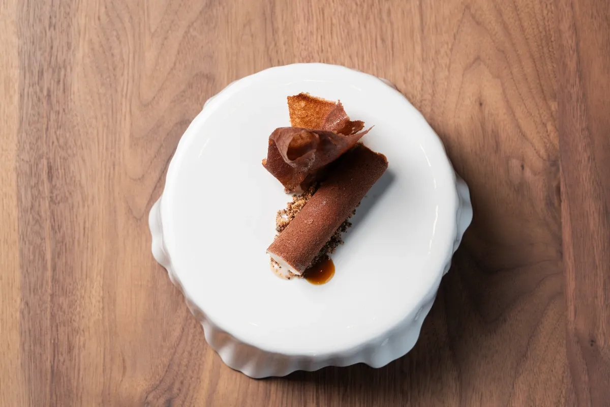 Barquillo de chocolate