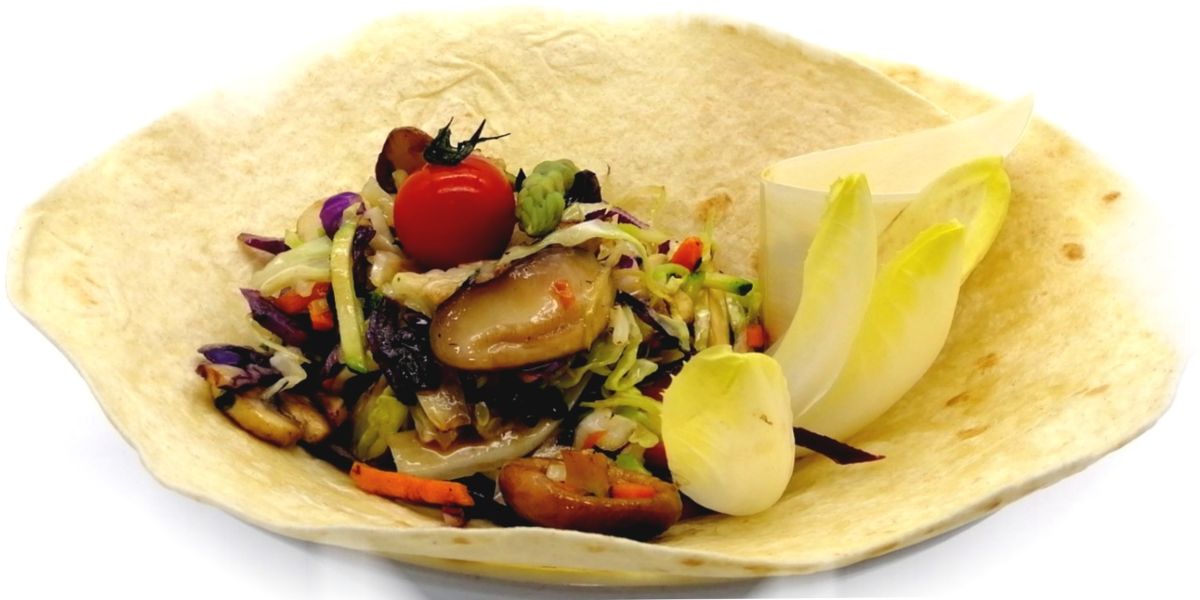 Wok vegetal con setas