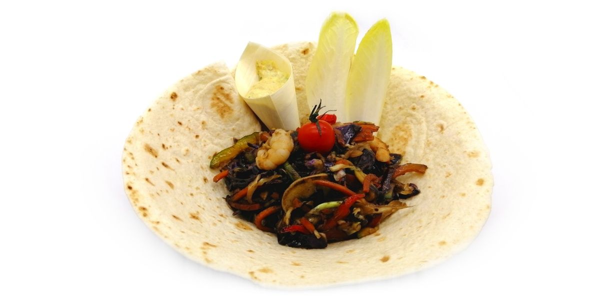 Wok de langostinos